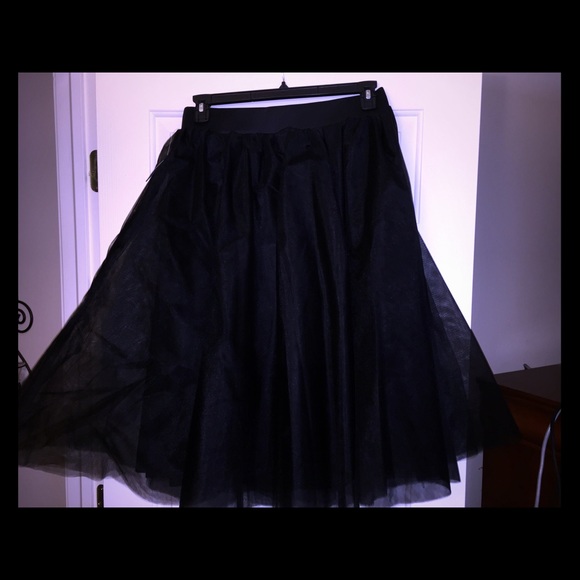 Black Tule Skirt with Tags
