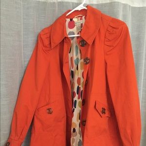 Orange Anthropologie jacket