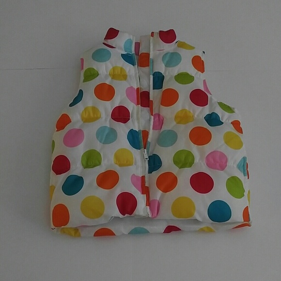Polka dot gently used vest