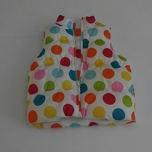 Polka dot gently used vest