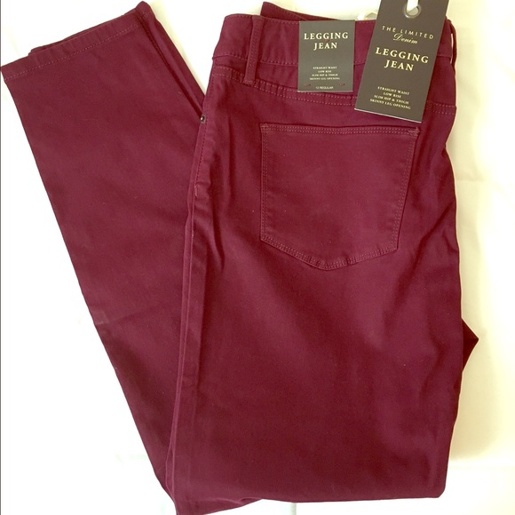 The Limited Denim - BNWT The Limited Legging Jean in Wine