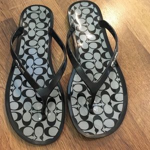 Coach flip flops