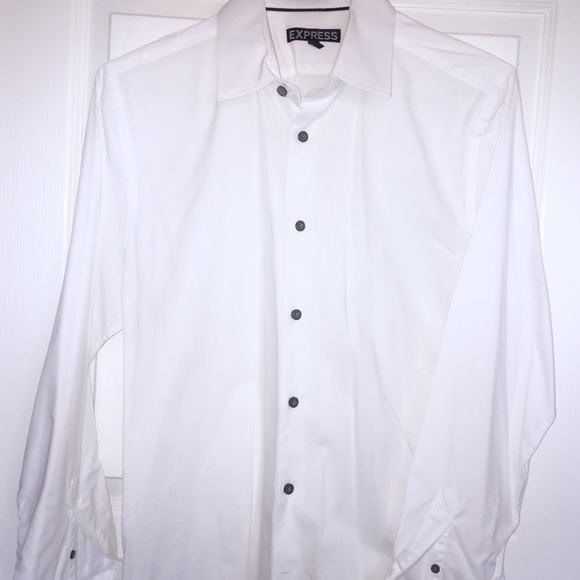 Express 1MX Modern Fit Men's Dress Shirt - Medium