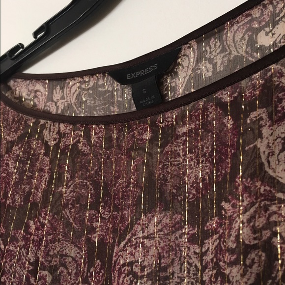 Express Sheer Oversize Blouse - Picture 3 of 3