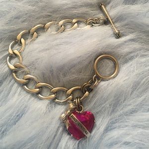 Juicy couture pink heart bracelet
