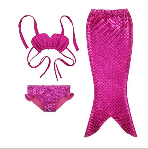 Girls NWT mermaid bathing suit