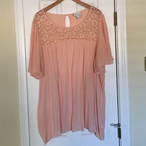 🎉WKEND SALE🎉🎉Host Pick🎉Lace Accented Tunic Top