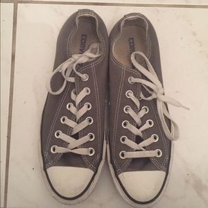 Grey converse chuck taylors sz 8.5