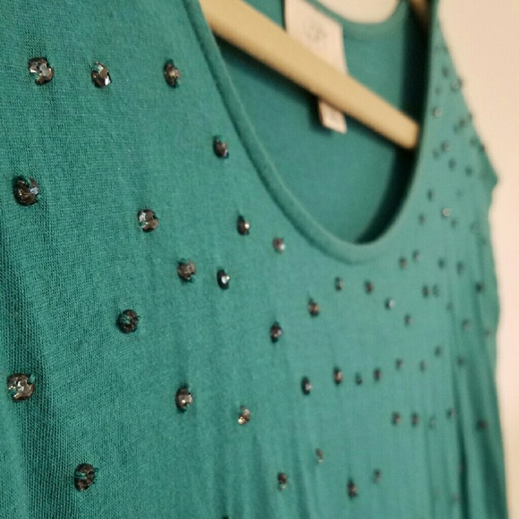 LOFT Rhinestone Top - Picture 2 of 4