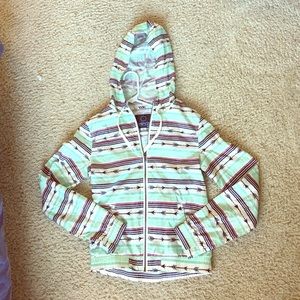 Aztec print rain jacket