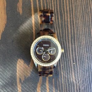 Fossil Watch Tortoise Shell