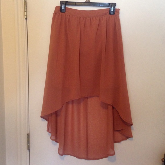 High low flowy skirt