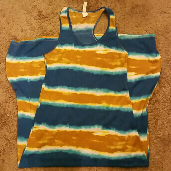 Long tie dyed maxi dress