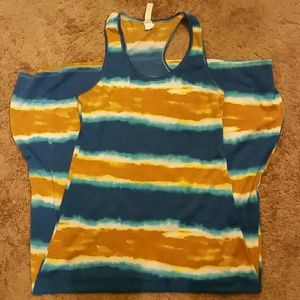 Long tie dyed maxi dress