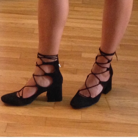 Black lace up shoes