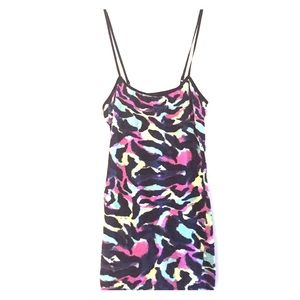 Wet Seal Multi-Color Graffiti Animal Print Cami