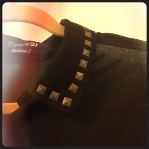 Studded Collar Top