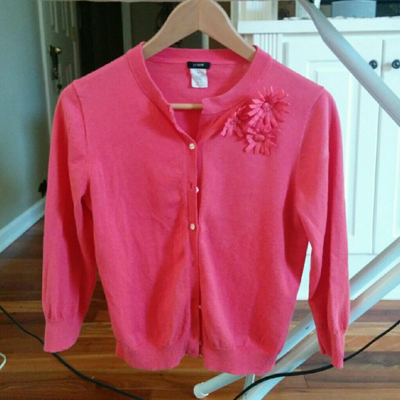 J. Crew pink cardigan