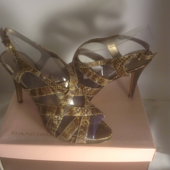 Brow Snakeskin Heels