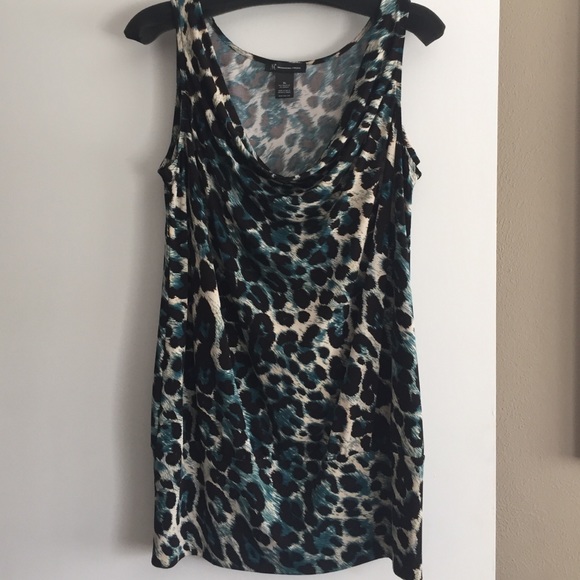 INC International sleeveless drape neck tunic