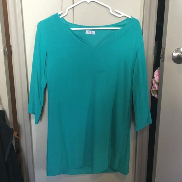 Tobi Green Shift Dress