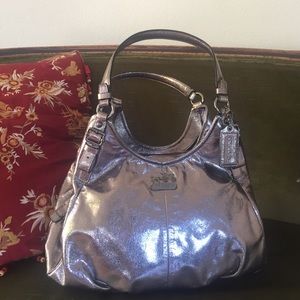 Coach metallic handbag