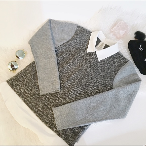 New Two Tone Knit Top