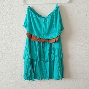 Tube Dress with Belt