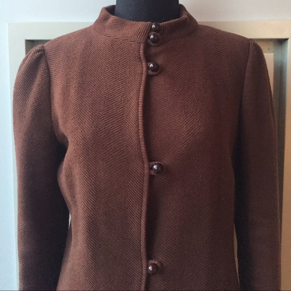 Tocca Brown Wool Coat - image 3