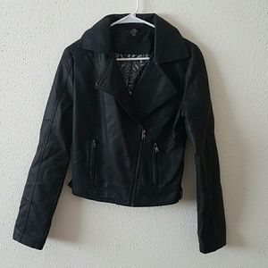 Black moto jacket