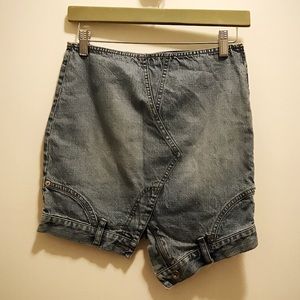 DKNY funky upside down denim skirt sz 0