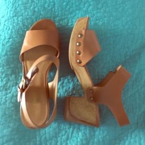 Tan Nine West Wedges
