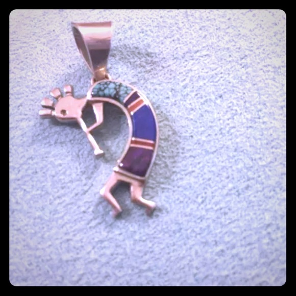 Native American inlayed pendant