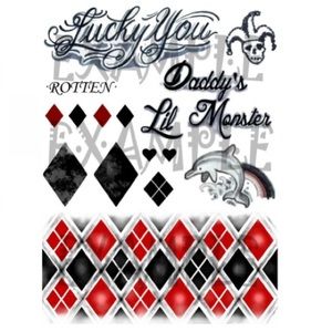 Suicide Squad Harley Quinn tattoos