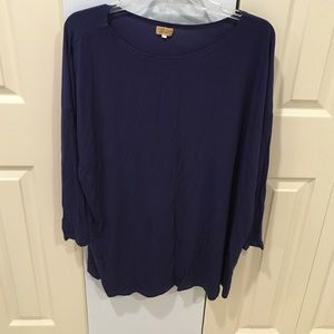 Piko long sleeve dress/tunic, size M, navy