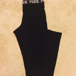 PINK Victoria's Secret Leggings-Black