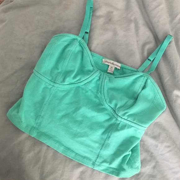 aqua crop top