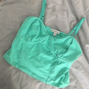 aqua crop top
