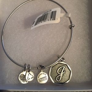 Alex and Ani initial "J" bracelet