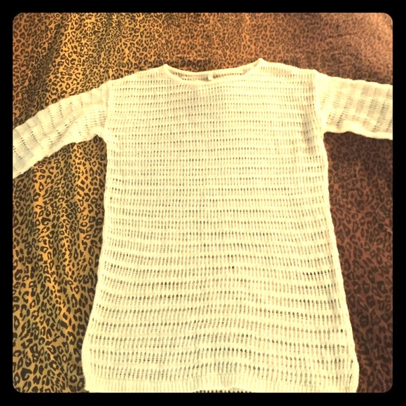 Frenchi Long Cream Knit Sweater
