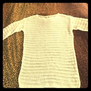 Frenchi Long Cream Knit Sweater