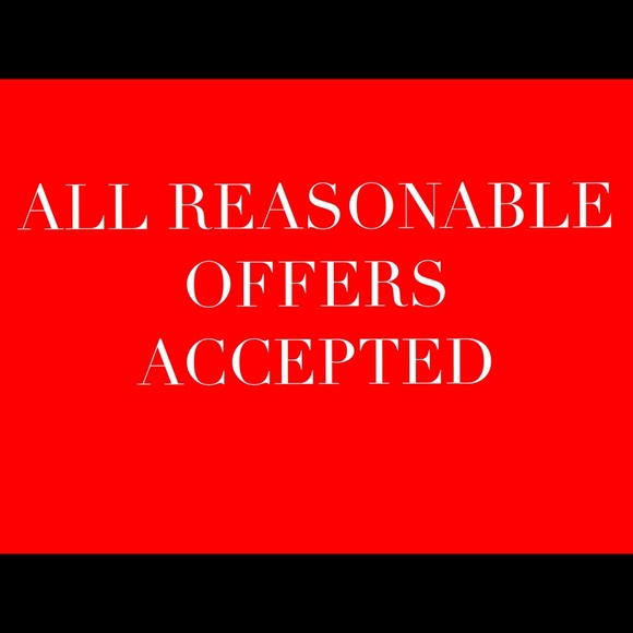 Accepting all reasonable offers.