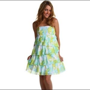 NWT- Lilly Pulitzer strapless Arden dress