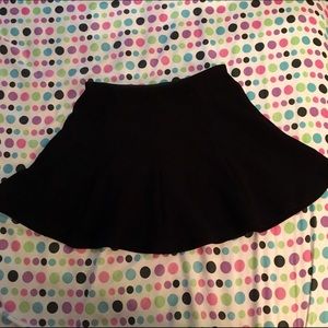 Black Skater-Style Skirt
