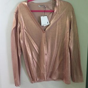 Alexander Wang Rose Gold Cardigan