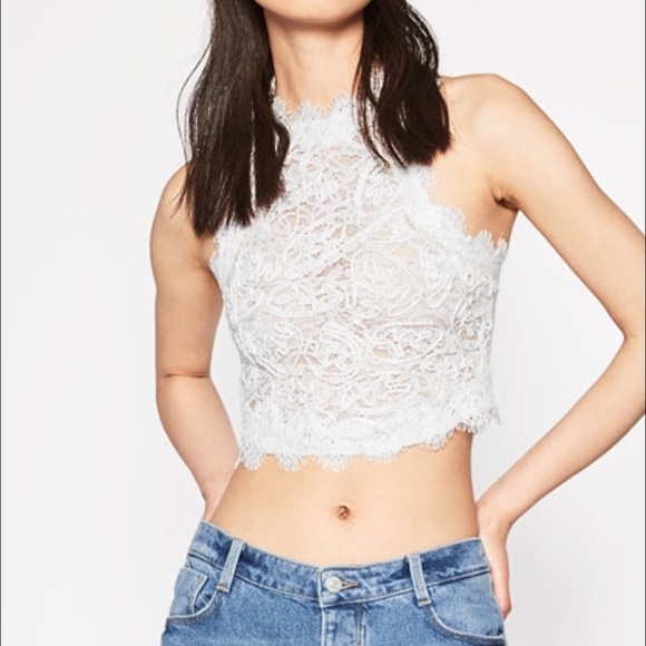 White crop top