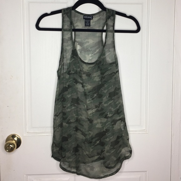 Sheer camo shirt