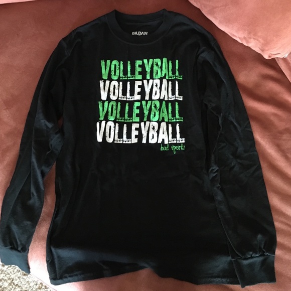 Black long sleeve volleyball shirt