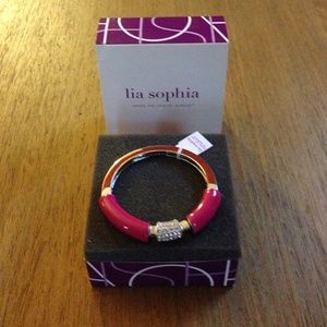 Lia Sophia Technicolor bracelet in Fuschia - NWT