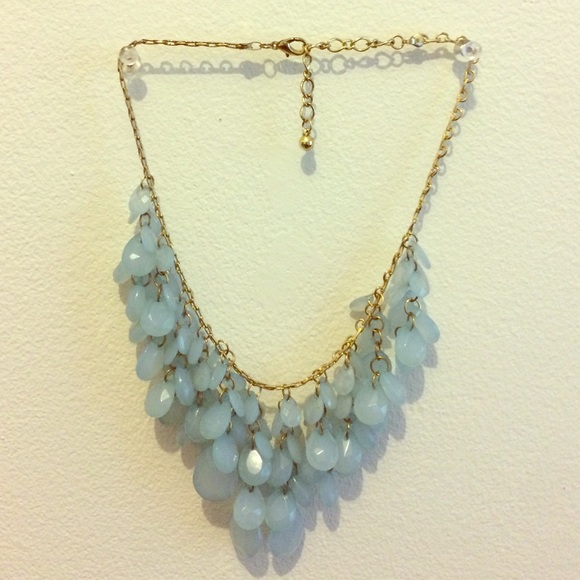 francesca's light blue statement necklace
